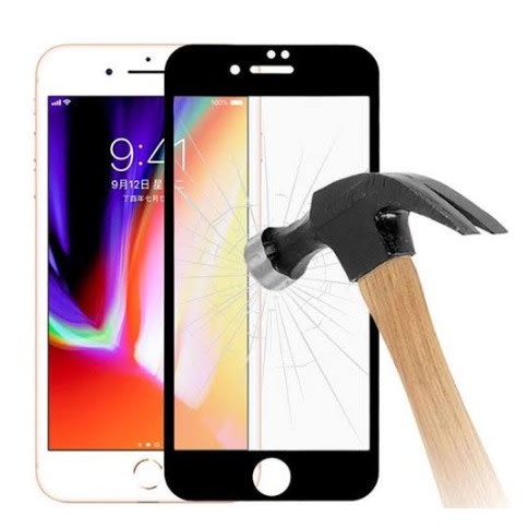 Tempered Glass For iPhone 7g - Black