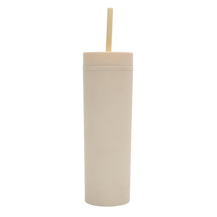 3PCS Skinny Cup Double-walled Tumbler with Lid and Straw,BPA-Free,Reusable