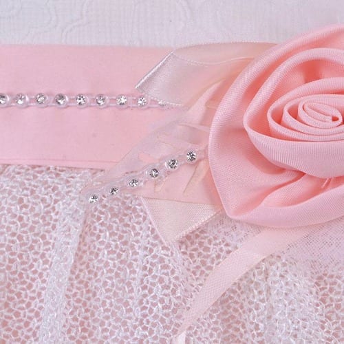 Girls Mesh Tulle Dress - Pink