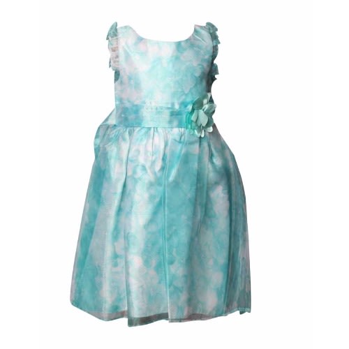 Girl's Floral Dress – Sky Blue