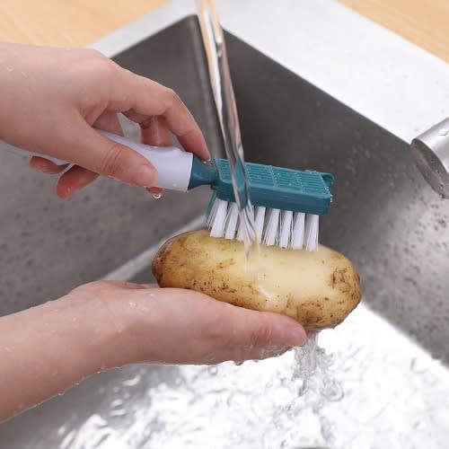 Fruits, Vegetables & Potato Peeler With Brush - 3pcs