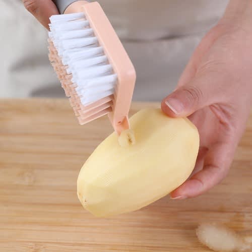 Fruits, Vegetables & Potato Peeler With Brush - 3pcs