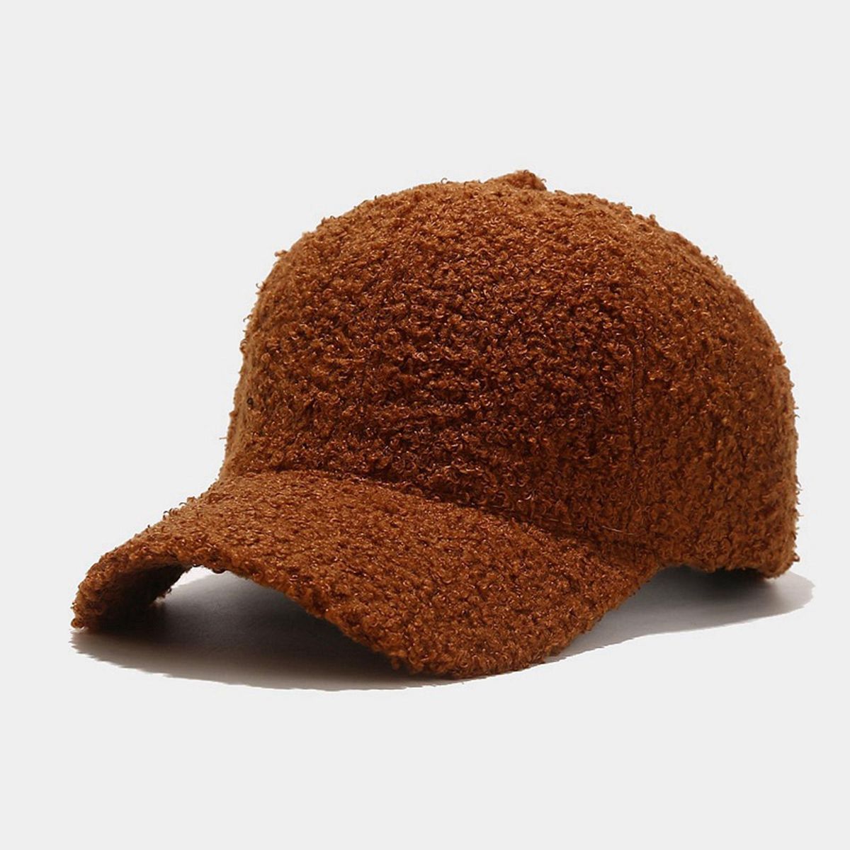Sun Hat Windproof Fastener Tape Baseball Hat Brown