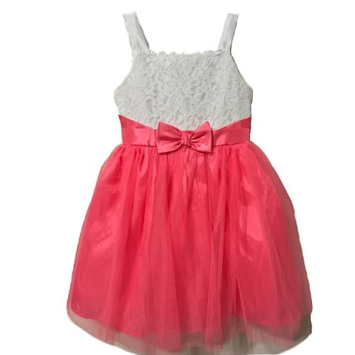 Girls Lace Bodice Special Occasion Dress