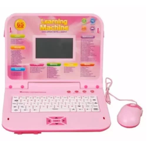 65 Functions Learning Machine Kid's Educational Learning Laptop - Pink