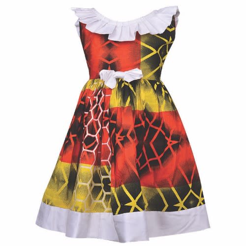 White Blend Girls Dress
