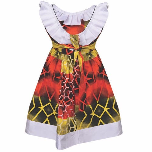 White Blend Girls Dress