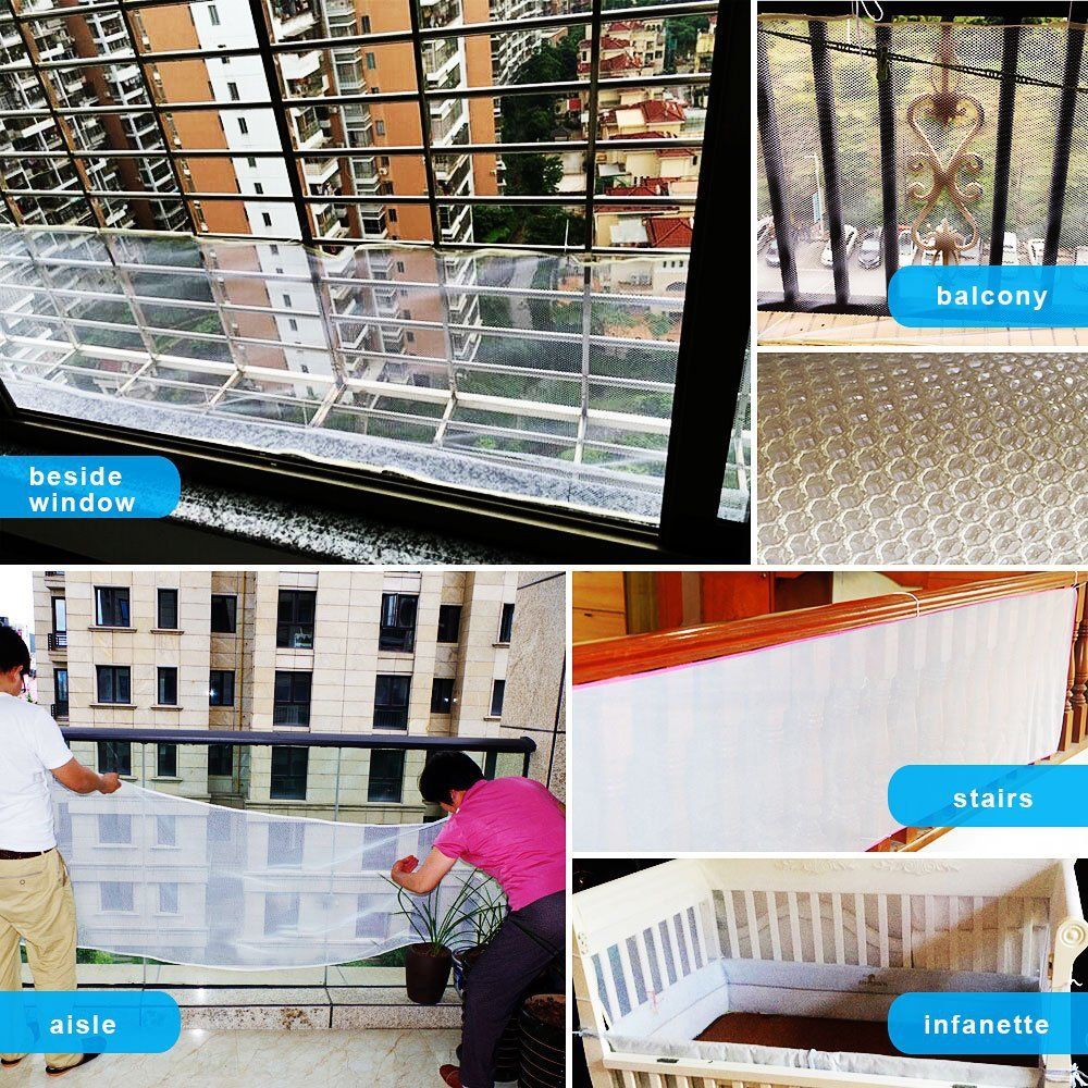 Baby Kids Stairs Balcony 3M Baby Fencing For Children Baby Fence Thickening Toddler Child Safety Net Security Gate Outdoor Net