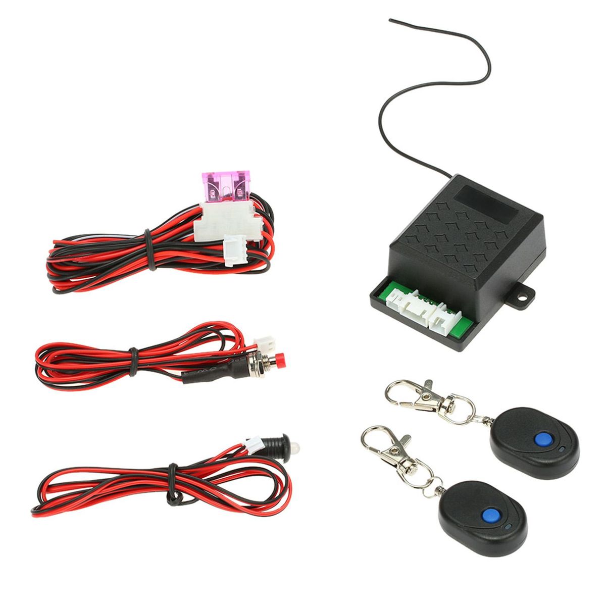 Universal Car Immobilizer Anti Theft Security System Alarm Protection with 2 Remote Controller