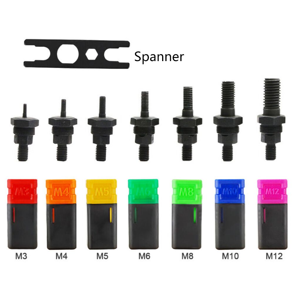 M3M4M5M6M8M10M12 Rivet Gun Fully Automatic Riveter Threaded Rivets Drilling Rivet Machine Tool Hand-inserted Rivet Tool Set