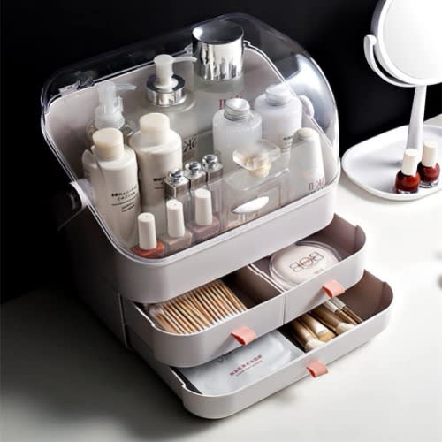 3 Layer Desktop Cosmetic Storage Box Make Up Organizer - 35.5*28*18cm
