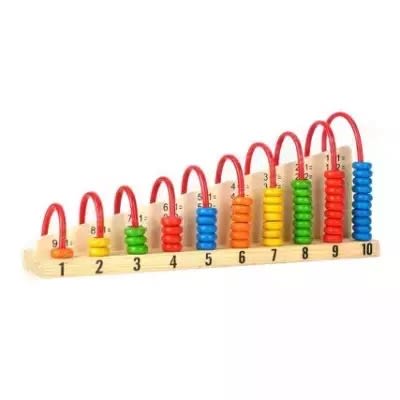 Abacus Calculation Wooden Shelf