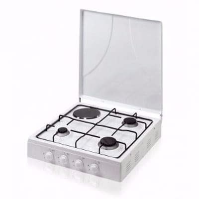 Portable Gas Cooker - 3 Gas + 1 Electric