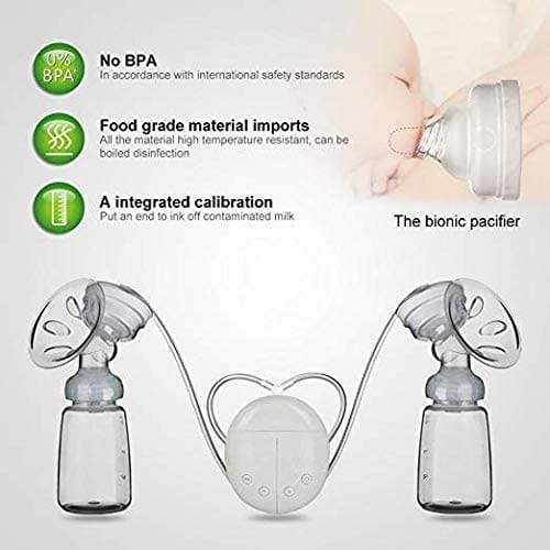 Double Electric Breast Milk Extractor For Baby Feeding