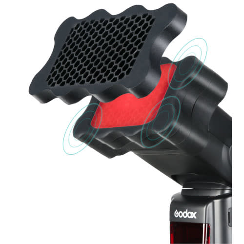 Speedlite Flash Rubber Honeycomb Grid + 7pcs Color Gels Filters