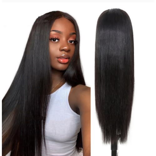 Long Straight Wig - Black