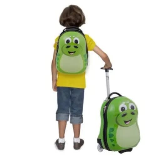 Kid's Frog Travel Trolley Luggage Suitcase & Backpack - 2 Piece Set - 13