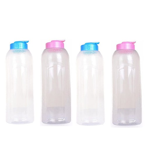 Transparent Water Bottle Set of 4 - 650ml