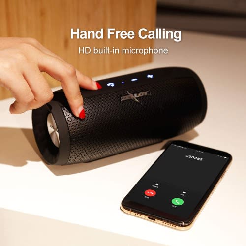 S16 Bluetooth Speaker 20w Stereo Music, Touch Control & Power Bank-Black
