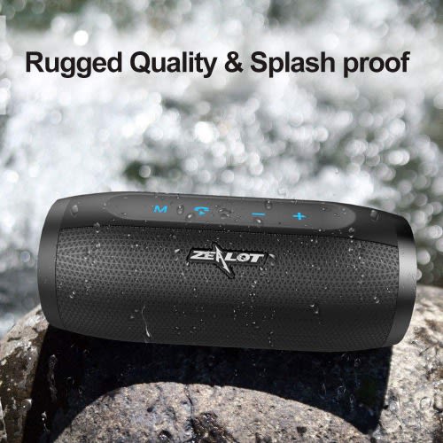 S16 Bluetooth Speaker 20w Stereo Music, Touch Control & Power Bank-Black