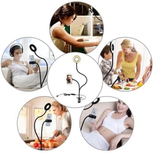Selfie Ring Light With Cell Phone Holder Stand