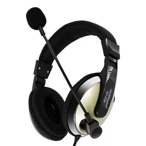 Mk-2688 Pc And Noise Cancellation Headset With Mic For Voice Call And Gaming