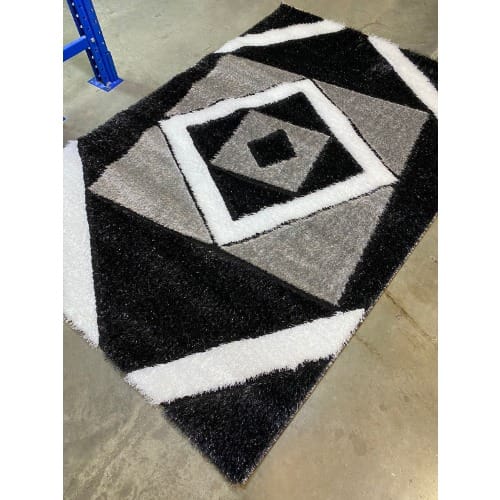 5 By 7ft Pattern Multicolor Center Shaggy Rug