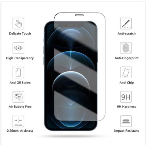 Tempered Glass For iPhone X With Screen Cleaner