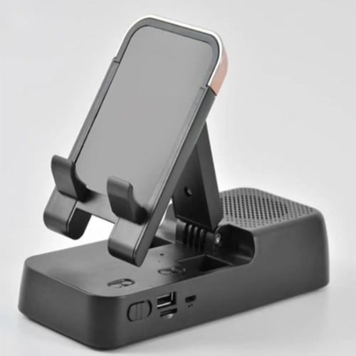 Desktop Phone Holder Bluetooth Speaker With Powerbank - Bracket Speaker