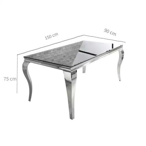 Marble Dining Set With Six Chairs