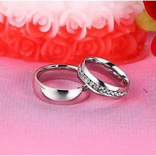 Titanium Wedding Ring Pair For Couples