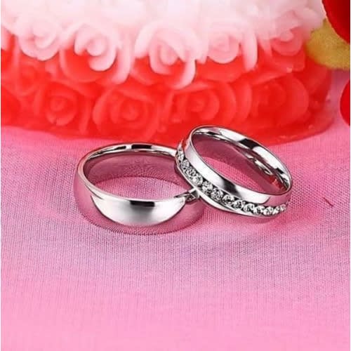 Titanium Wedding Ring Pair For Couples