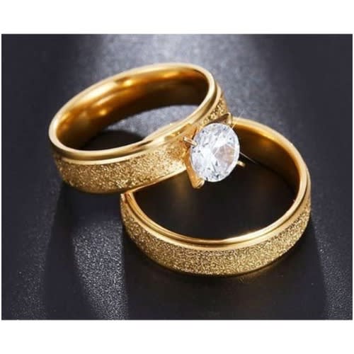 Set Of 2 Wedding Ring - Gold