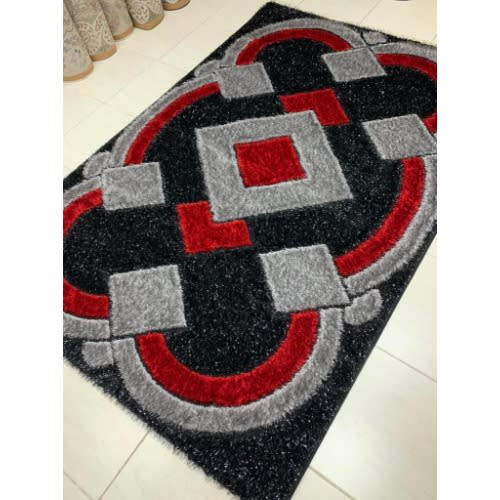 3 By 5ft Pattern Multicolor Center Shaggy Rug