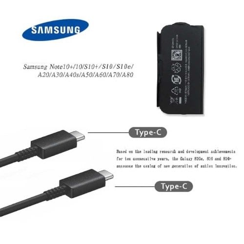 Type C To Type C Usb Charge And Sync Cable For Samsung Note 10