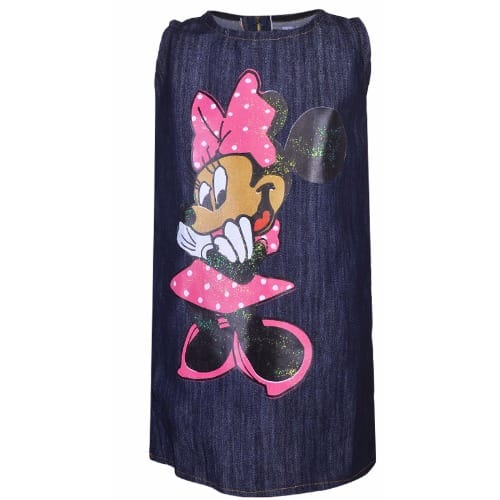 Girl's Minnie Mouse Denim Dress