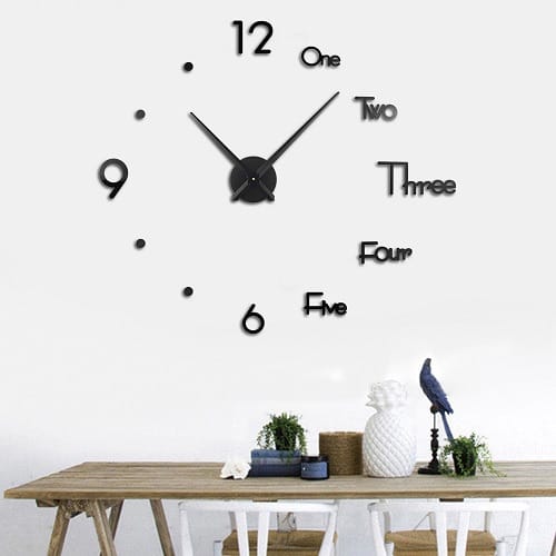 Diy 3d Letter - Number Wall Clock - 120cm - 45''
