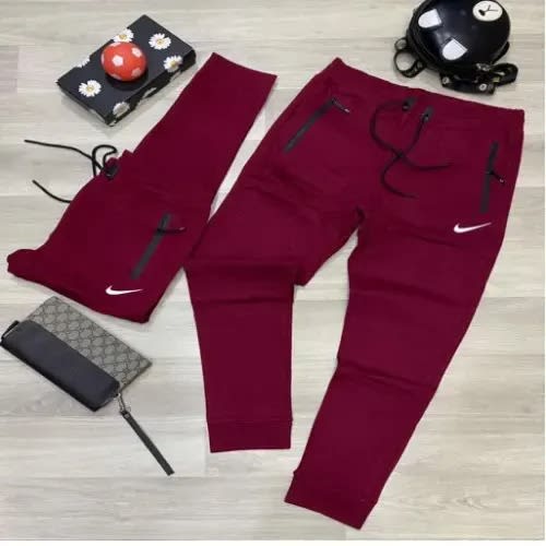 Joggers For Men - Wine