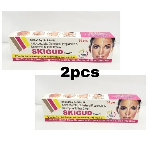 Skigud Ketoconazole Gtreatment Cream -30g - 2pcs