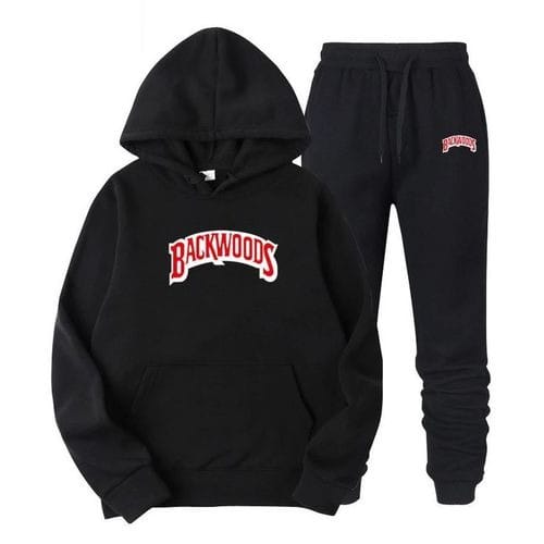 Backwoods Prints Hoodie And Joggers - Black