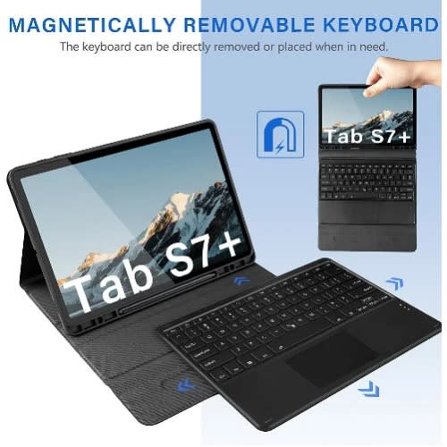 Backlight Keyboard With Mouse Pad Protective Cover For Samsung Tab S7 Fe