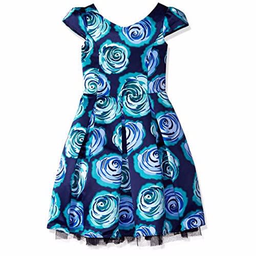 Bloome  Floral Satin Special Occasion Dress