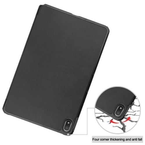 Smart Trifold Stand Case For Nokia T20 - Black.