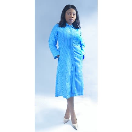 Layo Shirt Dress - Blue