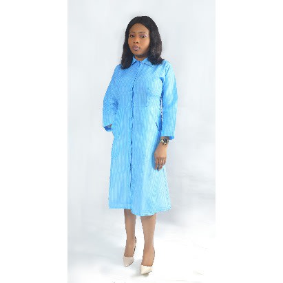 Layo Shirt Dress - Blue