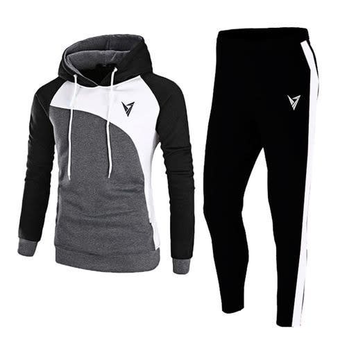 Multicolor Joggers And Hoodie Piece