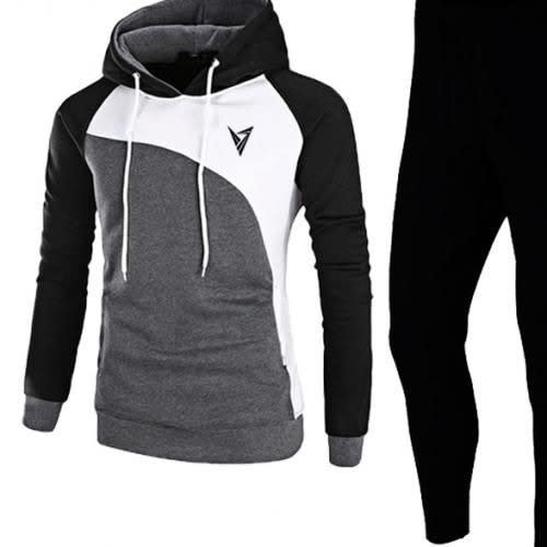 Multicolor Joggers And Hoodie Piece