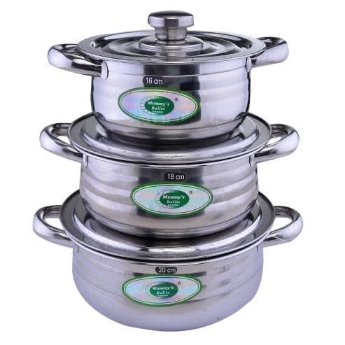 Stainless Serving Dish 16cm, 18cm, 20cm