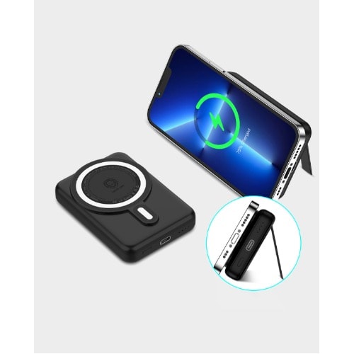 Lion Compact Magsafe Powerbank 10000mah 15w Pd 20w With Kick Stand