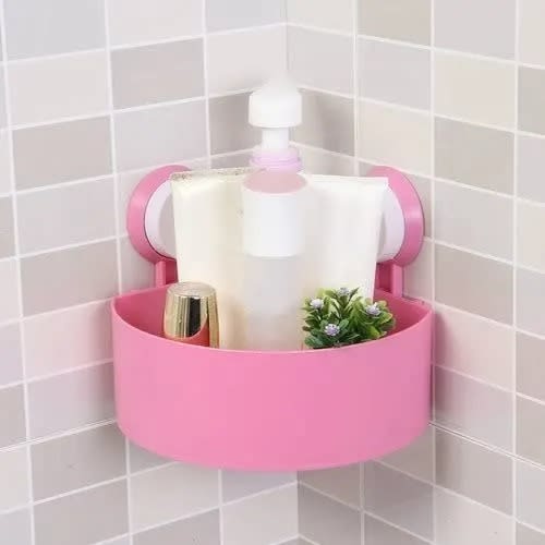 Triangle Bathroom Caddy - Pink